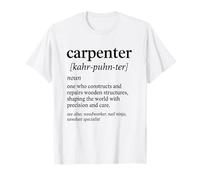Definición de precisión y cuidado del carpintero Camiseta