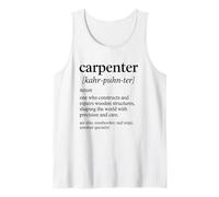 Definición de precisión y cuidado del carpintero Camiseta sin Mangas