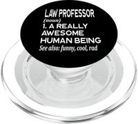 Definición de Profesor de Derecho Juicio judicial de Abogado Universitario Divertido PopSockets PopGrip para MagSafe