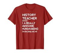 Definición de Profesor de Historia Profesor de historiador Escolar Divertido Camiseta, Hombre, Arándano, 3XL