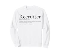 Definición de reclutador Contratación Divertida Adquisición de Talento de recursos Humanos Sudadera