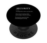 Definición de Seguridad Divertida Diccionario sarcástico PopSockets PopGrip Adhesivo