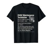 Definición de técnico de Mantenimiento de HVAC - Diccionario Divertido Camiseta