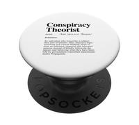 Definición de teórico de la conspiración (Declaración de teoría de la conspiración) PopSockets PopGrip Adhesivo