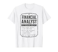 Definición del Diccionario sarcástico de Analista financiero Camiseta