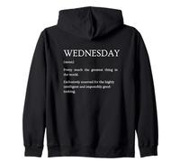 Definición del miércoles - Explicación sarcástica Divertida Sudadera con Capucha