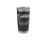 Definición divertida de Collin God con nombre de niño para Collins Vaso térmico de acero inoxidable de doble pared