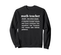 Definición Divertida de Maestro de matemáticas de Regreso a la Escuela Sudadera