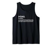 Definición Divertida de Pádel en Estilo Diccionario Camiseta sin Mangas
