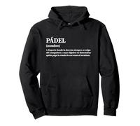 Definición Divertida de Pádel en Estilo Diccionario Sudadera con Capucha