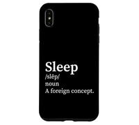 Definición Divertida Dormir Un Concepto Extranjero Nuevo Padre Insomnio Carcasa para iPhone XS MAX