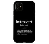 Definición introvertida Anti Social Autista Introvertido Carcasa para iPhone 11
