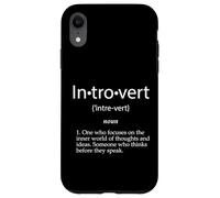 Definición introvertida Anti Social Autista Introvertido Carcasa para iPhone XR