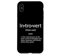Definición introvertida Anti Social Autista Introvertido Carcasa para iPhone XS MAX