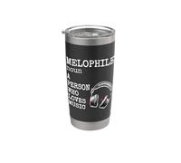 Definición melófilo Una persona que ama la música Vaso térmico de acero inoxidable de doble pared