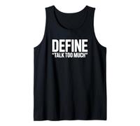 Definir 'Hablar Demasiado' - Funny Extrovert Camiseta sin Mangas