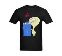 Definite-Myself-Men-s-Cheese-Fosters-Home-Cartoon-Design-T-Shirt Black L
