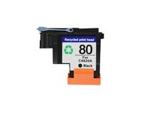DEFIYAN Cabezal de impresión Compatible para 80 C4820A C4821A C4822A C4823A para Designjet 1050 1055 1055cm 1050c Plus (BK C M Y)(1BK)