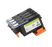 DEFIYAN Cabezal de impresión HP91 C9460A C9461A C9462A C9463A, Cabezal de impresión Compatible para impresoras Designjet Z6100 Z6100ps(C9463A PBK LGY)