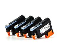 DEFIYAN Cabezal de impresión remanufacturado para DesignJet CE017A CE018A CE019A CE020A Compatible con impresoras Z6200 Z6600 Z6800(1Set 4Color)