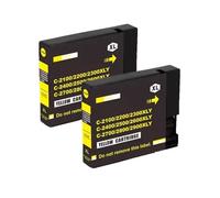 DEFIYAN Cartucho de Tinta Compatible 2700XL para impresoras MAXIFY IB4070 IB4170 MB5070 MB5170 MB5370 MB5470(Yellow X 2)