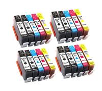 DEFIYAN Cartucho de Tinta Compatible 564XL para Impresora HP564 Photosmart 5510 5511 5512 5514 5515 5520 5522 5525 6510 6512 6515(4SET)
