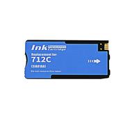 DEFIYAN Cartucho de Tinta Compatible con Vilaxh para impresoras HP712 XL 712XL 3ED71A 3ED67A para impresoras DesignJet T210 T230 T250 T630 T650(C)