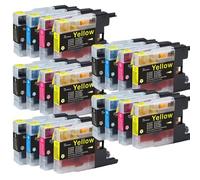 DEFIYAN Cartucho de Tinta Compatible para DCP-J525W DCP-925DW MFC-J430W J625DW J6510DW LC1280 LC1240 XL LC1220XL Serie(5SET)
