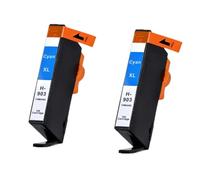 DEFIYAN Cartucho de Tinta Compatible para Impresora 903 907 XL 903XL 907XL para Impresora Officejet 6960 6968 6970(2PCS Cyan)