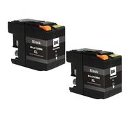 DEFIYAN Cartucho de Tinta Compatible para impresoras LC129XL LC125XL LC125 LC129 para impresoras MFC-J6520DW J6720DW J6920DW(2PCS Black)