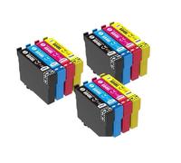 DEFIYAN Cartucho de Tinta Compatible UE 604XL T604 T604XL para impresoras XP-4205 WF-2910DWF WF-2930DWF WF-2935DWF(3BK-3C-3M-3Y)
