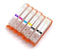 DEFIYAN Cartucho Recargable PGI-780 CLI-781 Compatible con TR8570 TS9170 TS7180 TS707 TS8370 TS6370 TS9570(780 781 Refil 6Color)