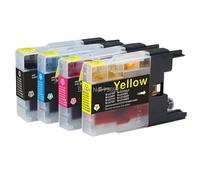 DEFIYAN Cartuchos de Tinta compatibles LC1240 LC77 LC73 LC79 LC1220 para impresoras MFC-J430W J6910DW J6710DW J5910DW J6510DW J435W J810DN(1 Set(4PCS))
