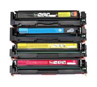 DEFIYAN Juego de 4 Cartuchos de tóner compatibles para impresoras 205A CF530A CF531A CF532A CF533A para impresoras M154 M180 M181 M180n M181fw