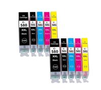 DEFIYAN Juego de Cartuchos de Tinta compatibles 10PK para impresoras TS8150 TS8151 TS8152 TS8250 TS8251 TS8252 TS8350 TS9150 TS9155