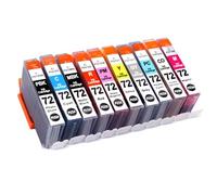 DEFIYAN Juego de Cartuchos de Tinta compatibles para 72 PGI 72 PGI-72 PGI72 para Impresora de inyección de Tinta Pro-10 Pro-10s de 1 a 5 Juegos(PGI-72-1set)