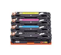 DEFIYAN Juego de Cartuchos de tóner de 4 Colores compatibles con CRG055 CRG-055 para LBP663cdw LBP664cx MF742cdw MF744cdw MF746cx(4COLOR 1SET NO Chip)