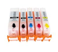 DEFIYAN OYfame 5 uds Cartucho de Tinta Recargable Compatible con IP7250 6350 5450 MX925 MX725 con Chips ARC PGI 550 CLI 551