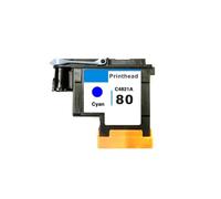 DEFIYAN Reemplazo de Cabezal de impresión Compatible 80 para HP80 C4821A Cian para Designjet 1000 1000plus 1050 1055(1x CYANC4821A)