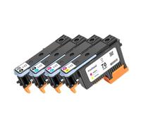 DEFIYAN Reemplazo de Cabezal de impresión Compatible HP70 para C9404A C9405A C9406A C9407A para Designjet Z2100 Z5200 Z3100 Z3200(1Set - 4Color)