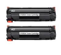 DEFIYAN Reemplazo de Cartucho de tóner Compatible para CF283A 83A, 2 uds., para Impresora Pro M125 M127 M127FN M126FN M125N(2 PCS 283A)