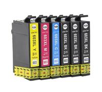 DEFIYAN Tinta Compatible con T603XL para impresoras 603XL E603 T603 para impresoras XP2100 XP3100 WF2810 XP3105 XP 4100 XP 4105 WF 2830 XP 2105(3BK-1C-1Y-1M)