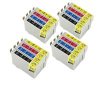 DEFIYAN Tinta Compatible T0711 T0714 T0715 para Stylus D78 D92 D120 DX4000 SX209 DX4450 SX115 S21 Office B40W BX300F BX310FN(4SETS)