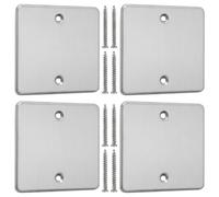 DEFIYEAR 4 enchufes de pared con tapa de placa ciega para tomas no utilizadas