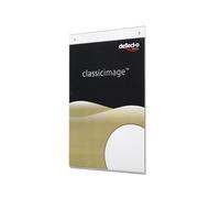 Deflect-o 47101 - Soporte para cartel (A5, vertical, perforado para fijación en pared), transparente