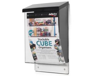 Deflect-o 790711 - expositor (uso exterior, a5), transparente