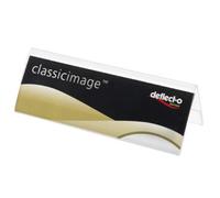 Deflecto 778901 - portanombres de sobremesa a6, de plástico, a6