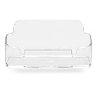 Deflecto Portatarjetas, para aprox. 50 tarjetas, 96 x 50 x 35 mm, siempre a mano y representativo, soporte de escritorio, tarjetero, accesorios de oficina