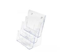 Deflecto Soporte para folletos de plástico transparente duradero, único y atract