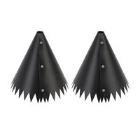 Deflector A Prueba de Ardilla con Picos, Protector de PVC giratorio y tambaleante, Negro para Alimentador de Aves. Perversión Diseñado Para Proteger De Robos Ardilla y Mapache (45.7cm